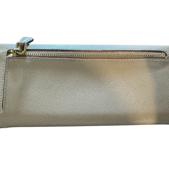 Prada Continental Wallet in Beige & Gold Hardware - Picture 3 of 12